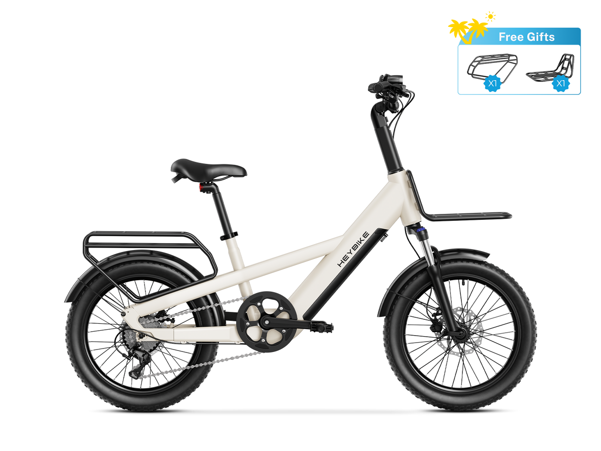 Heybike Compact Sport Cargo Bike SKU EC-Compact-Sport-G