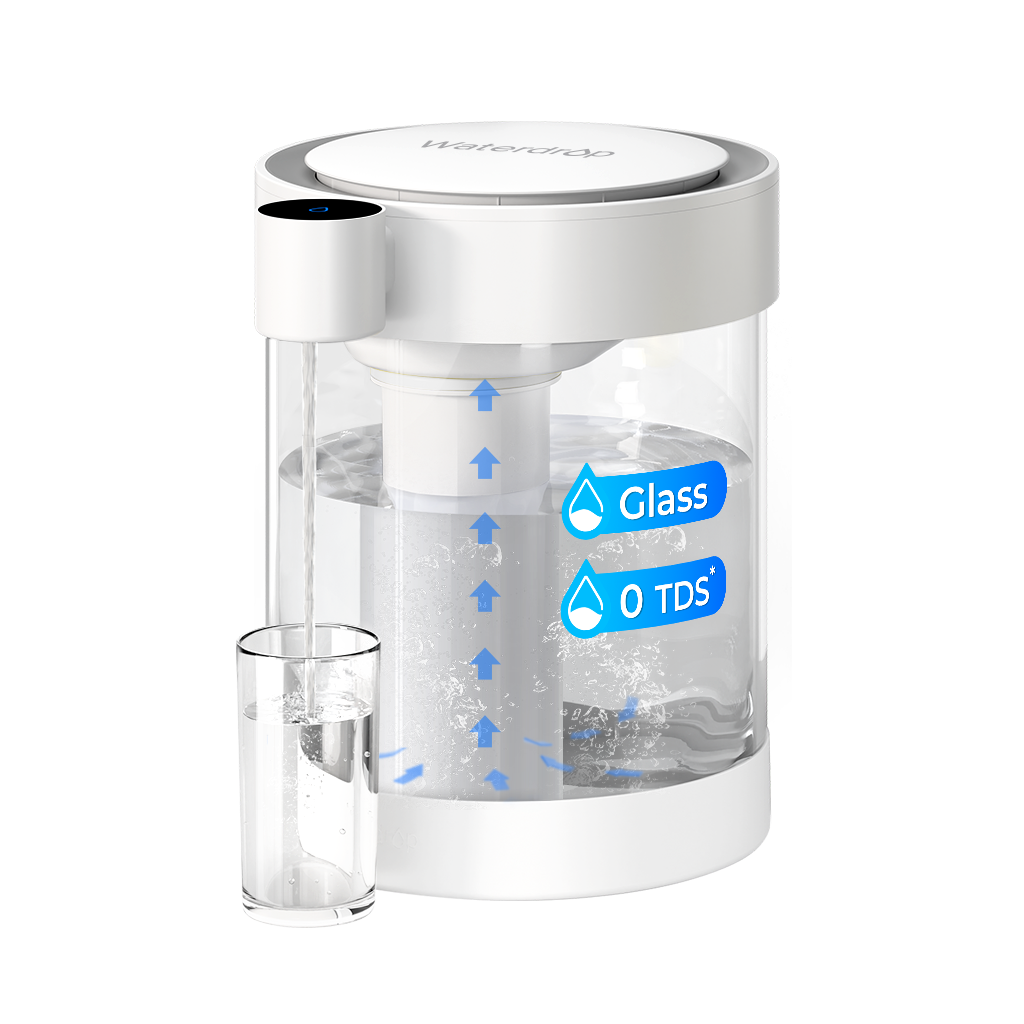 Waterdrop Lead-Free Glass Water Filter Dispenser SKU WD-ED10TW