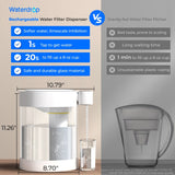 Waterdrop Glass Electric Water Filter Dispenser SKU WD-ED12W