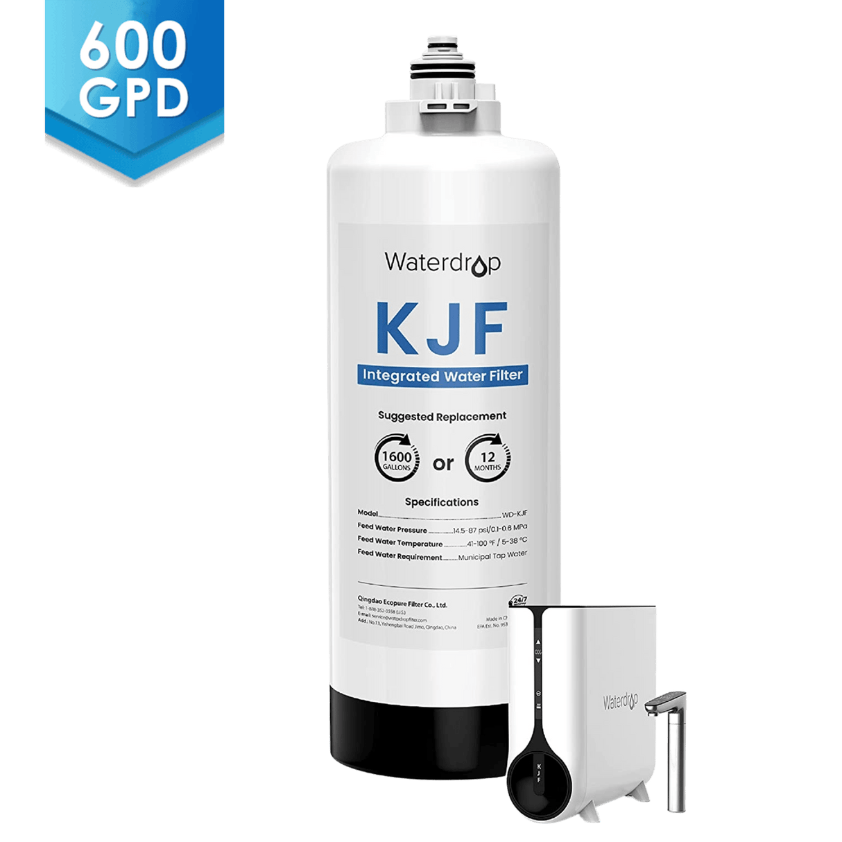 Waterdrop K6 Reverse Osmosis Instant Hot Water Dispenser System Filter SKU WD-KJF