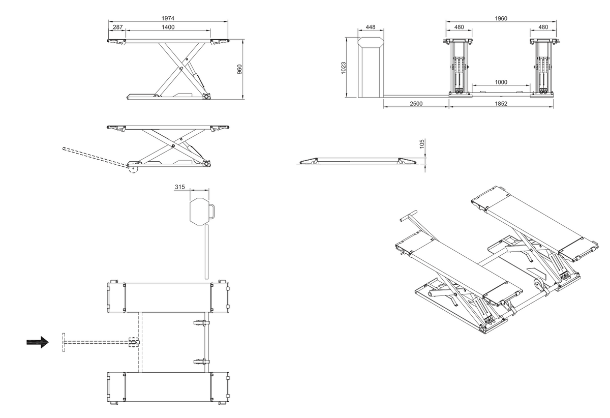 Stenhoj Magix 35 LSMG Scissor Lift