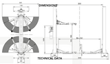 Garage Equipment 4 Tonne Electronic Release H Frame 2 Post Lift SKU GEO202