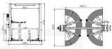 Garage Equipment 4 Tonne Baseless Electronic Release 2 Post Car Lift SKU GEO189