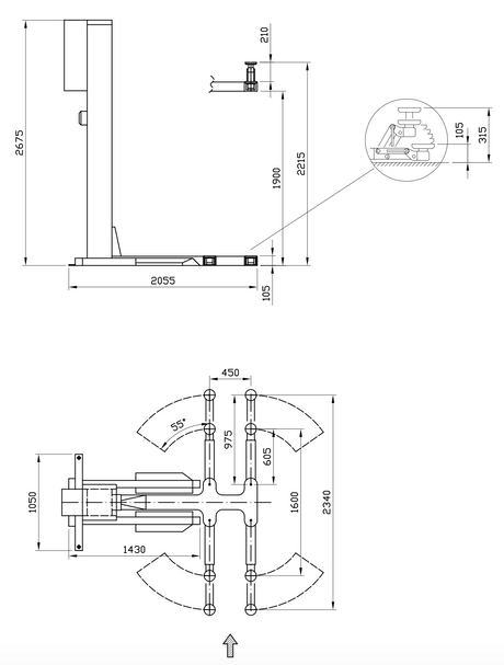 Stenhoj Mistral Single Post Lift H25S