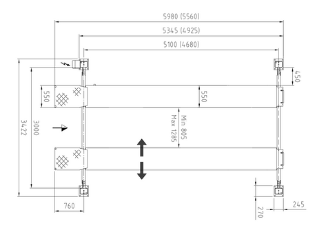 Stenhoj Major 5.2T Capacity 5230 4 Post Lift
