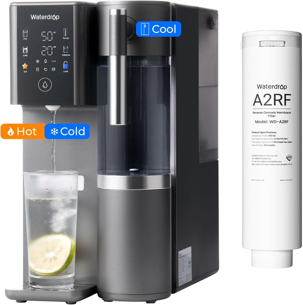 Waterdrop A2 Reverse Osmosis System SKU WD-2A2RF