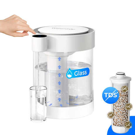 Waterdrop Lead-Free Glass Water Filter Dispenser SKU WD-ED10TW