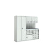 Bott Cubio Modular Workshop with 3x Cupboards, 2x Cabinets, 2100x565x2000mm, light grey