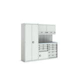 Bott Cubio Modular Workshop with 3x Cupboards, 2x Cabinets, 2100x565x2000mm, light grey
