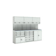 Bott Cubio Modular Workshop with 4x Cupboards, 2x Cabinets, 2400x565x2000mm, light grey