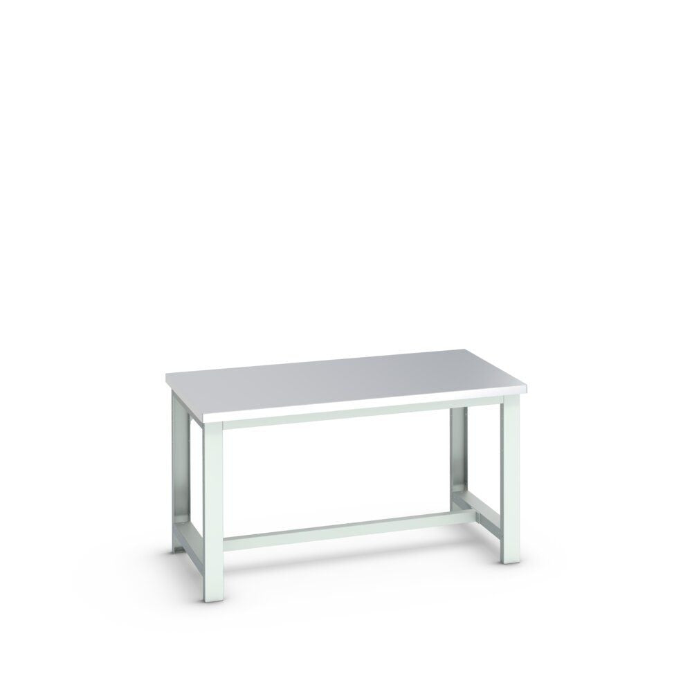 Bott Cubio Framework Bench (Stainless Steel), 1500x900x840mm, light grey