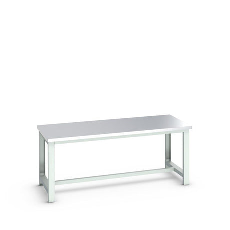 Bott Cubio Framework Bench (Stainless Steel), 2000x900x840mm, light grey