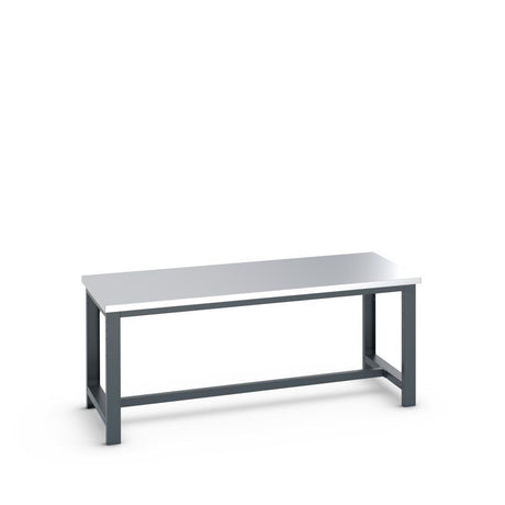 Bott Cubio Framework Bench (Stainless Steel), 2000x900x840mm, anthracite grey