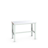 Bott Cubio Framework Bench (Steel Clad), 1500x900x740-1140mm, light grey