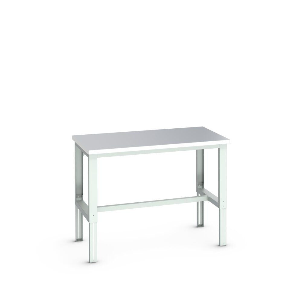 Bott Cubio Framework Bench (Stainless Steel), 1500x900x740-1140mm, light grey