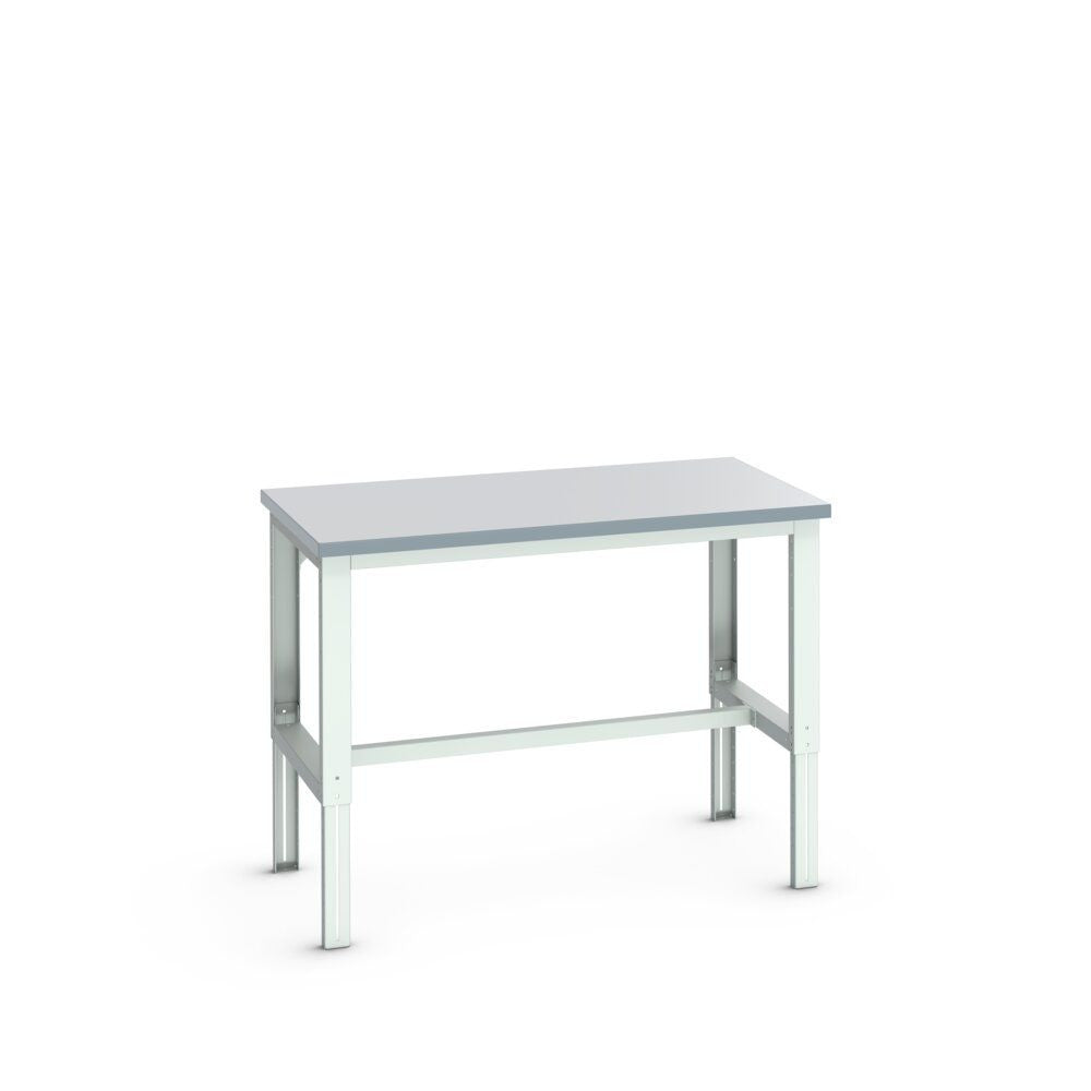 Bott Cubio Framework Bench (ESD Laminate) Adjustable Height, 1500x900x740-1140mm, light grey