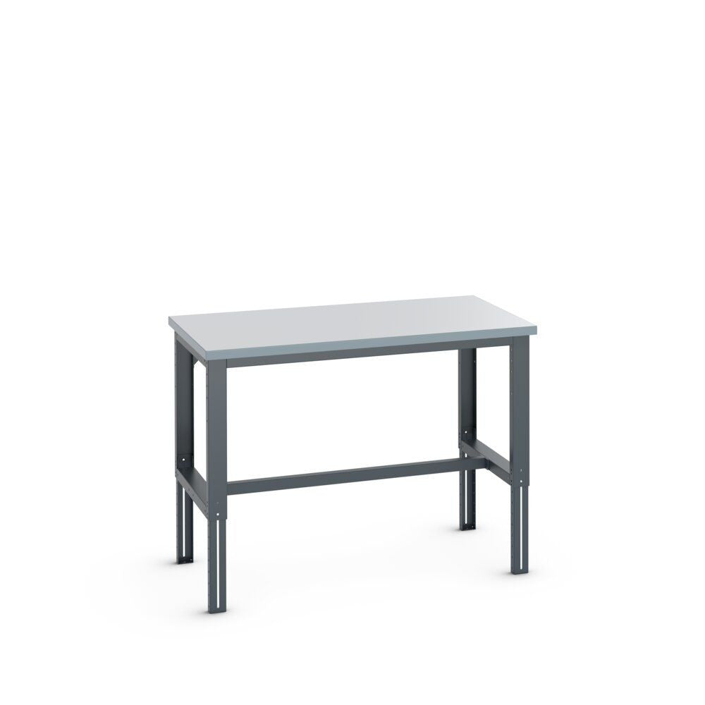 Bott Cubio Framework Bench (ESD Laminate) Adjustable Height, 1500x900x740-1140mm, anthracite grey