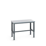 Bott Cubio Framework Bench (ESD Laminate) Adjustable Height, 1500x900x740-1140mm, anthracite grey