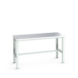 Bott Cubio Framework Bench (Stainless Steel), 2000x900x740-1140mm, light grey