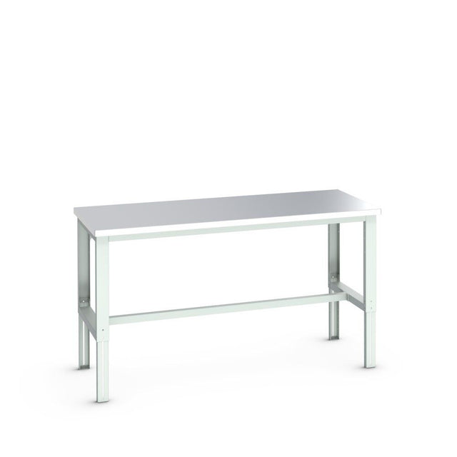 Bott Cubio Framework Bench (Stainless Steel), 2000x900x740-1140mm, light grey