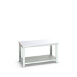 Bott Cubio Framework Bench (Steel Clad) with Full Depth Shelf, 1500x900x840mm, light grey