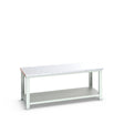 Bott Cubio Framework Bench (Steel Clad) with Full Depth Shelf, 2000x900x840mm, light grey