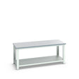 Bott Cubio Framework Bench (ESD Laminate) with Full Depth Shelf, 2000x900x840mm, light grey
