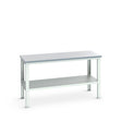 Bott Cubio Framework Bench (ESD Laminate) Adjustable Height with Full Depth Base Shelf, 2000x900x740-1140mm, light grey