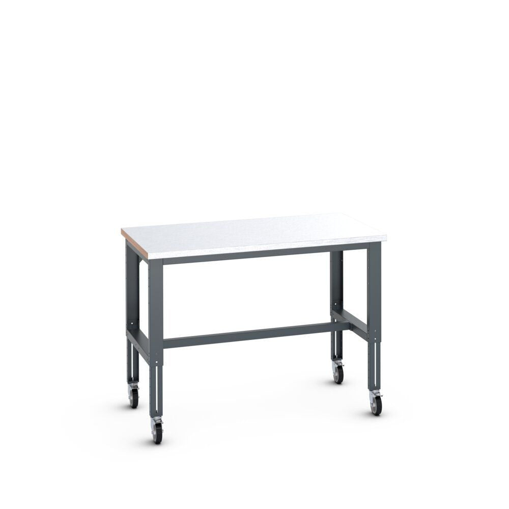 Bott Cubio Mobile Framework Bench (Steel Clad), 1500x900x840-1140mm, anthracite grey