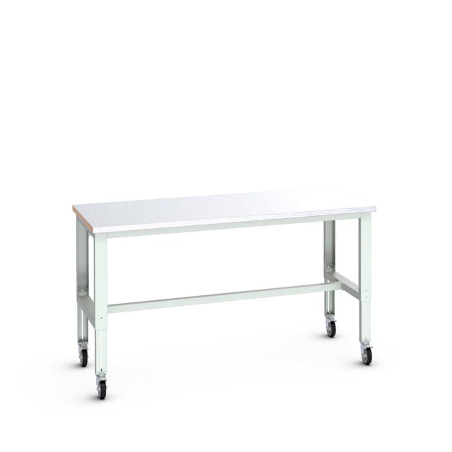 Bott Cubio Mobile Framework Bench (Steel Clad), 2000x900x840-1140mm, light grey