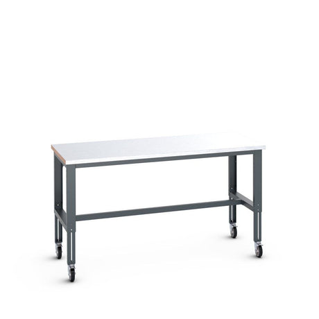 Bott Cubio Mobile Framework Bench (Steel Clad), 2000x900x840-1140mm, anthracite grey