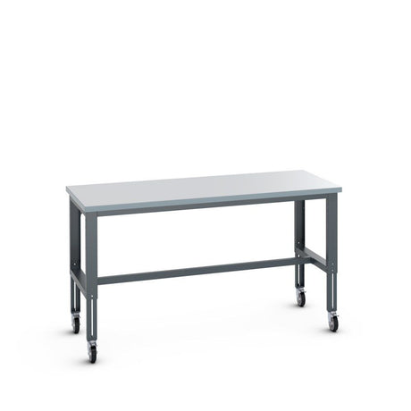 Bott Cubio Mobile Framework Bench (Laminate), 2000x900x840-1140mm, anthracite grey