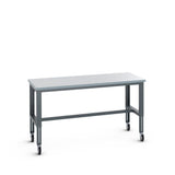 Bott Cubio Mobile Framework Bench (ESD Laminate) Adjustable Height, 2000x900x840-1140mm, anthracite grey