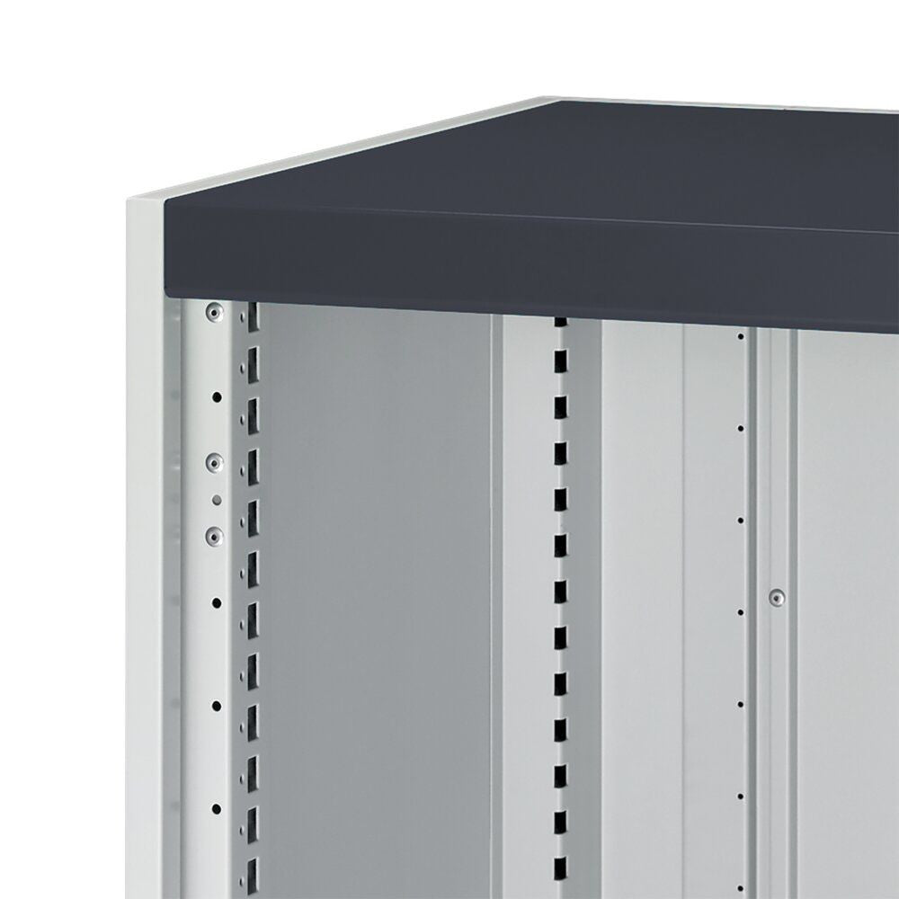 Bott Cubio Pedestal Corner Bench (Multiplex) with Cupboard / 2x Endframes, 1125x1125x940mm, detail