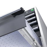Bott Cubio Maintenance Trolley (Top Tray) 400/650 Wide, Full Cupboard / 5 Drawer, 1050x525x885mm, detail