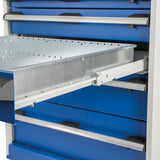 Bott Cubio Modular Workshop with 5x Cupboards, 3x Cabinets, 3550x565x2000mm, detail