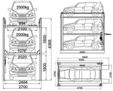 Dama HDM3NP 3 Level Parking Lift - Image 2