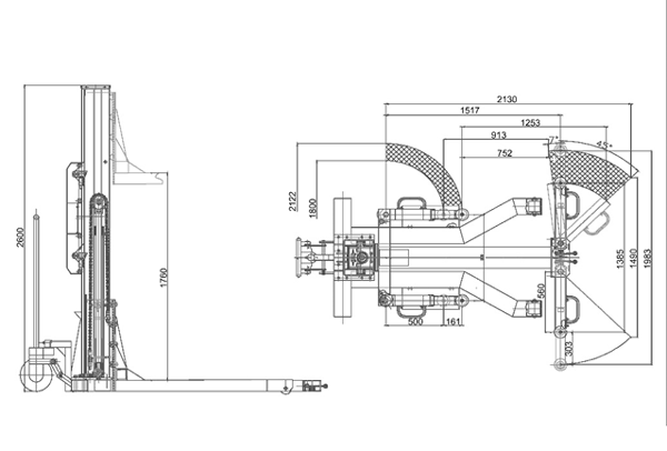Dama HDM2.5Y Mobile Single Post Lift - Image 2
