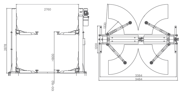 Dama HDM4.0T 2 Post Lift - Image 2