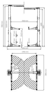 Dama HDM6.0T/SB3H 2 Post Lift - Image 2