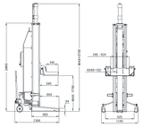 Dama HDM8500 Wireless Mobile Column Lift - Image 2