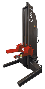 Dama 8.5T Wireless Mobile Column Lift w/ Adjustable Forks, DC Power HDM8500