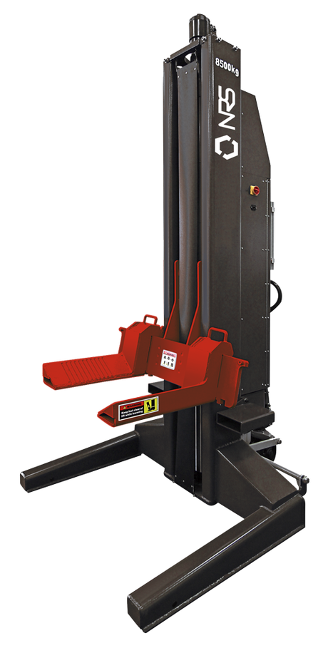 Dama 8.5T Wireless Mobile Column Lift w/ Adjustable Forks, DC Power HDM8500