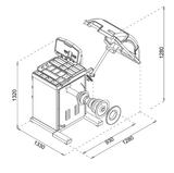 Dama HDMB460 Heavy Duty Wheel Balancer - Image 3