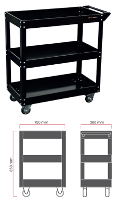 Dama 3 Tray Cart