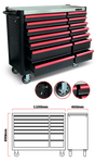 Dama 14 Drawer Tool Cabinet with Tools