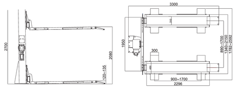Dama HDM1.0YP Single Post Parking Lift - Image 2