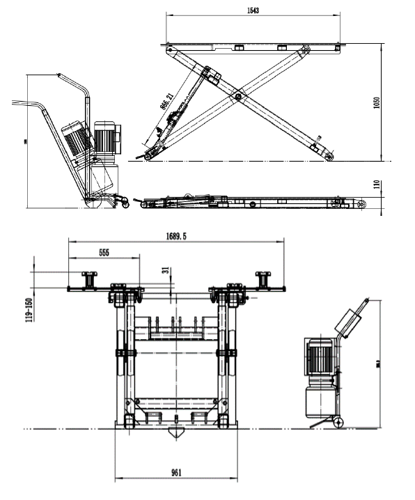 Dama HDM2.8T Mobile Scissor Lift - Image 2
