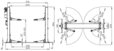 Dama HDM4000H 2 Post Lift - Image 2