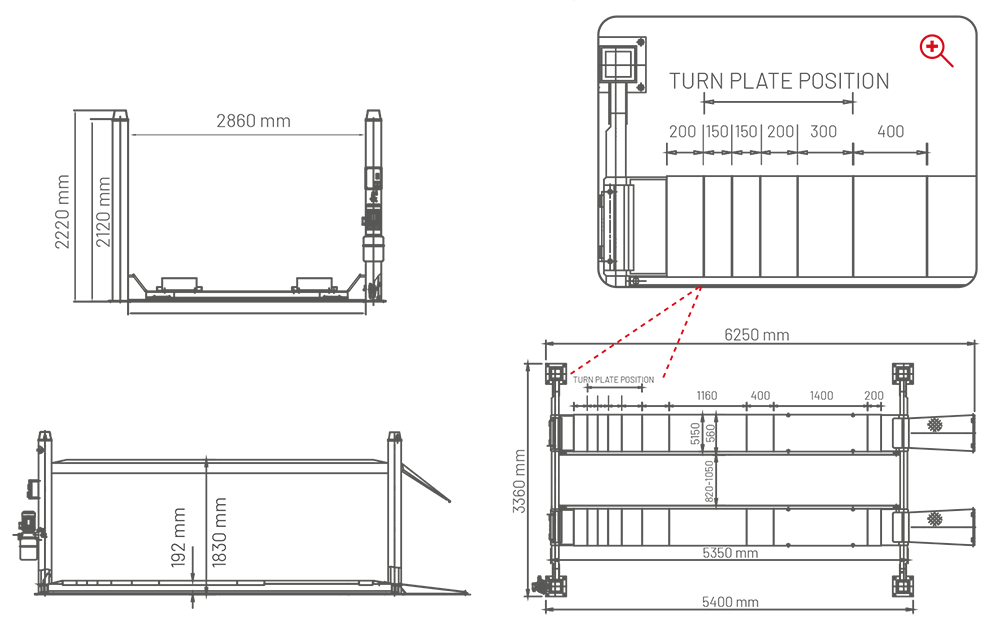 Dama HDM450 4 Post Lift - Image 2